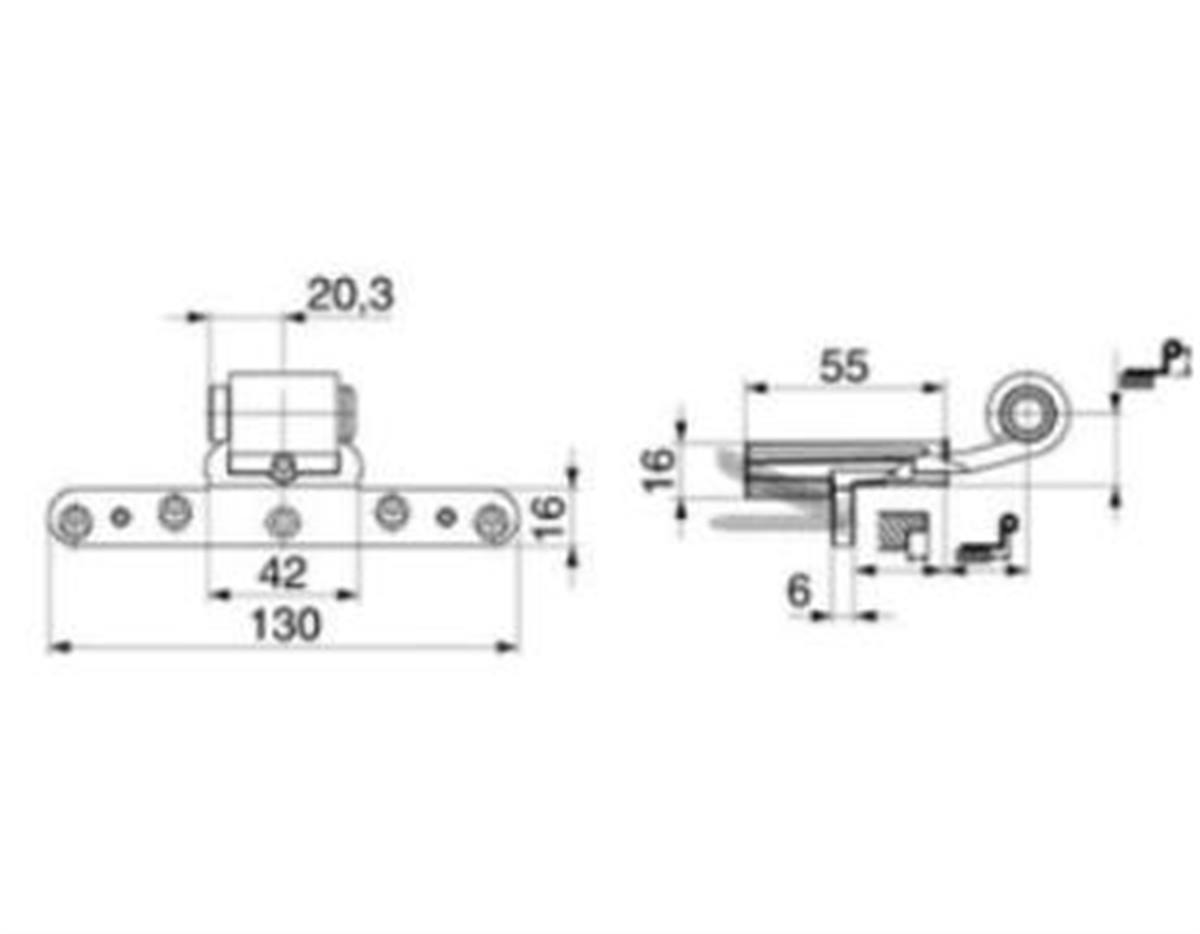 Bandella a scomparsa muro/spalletta rivestita B20